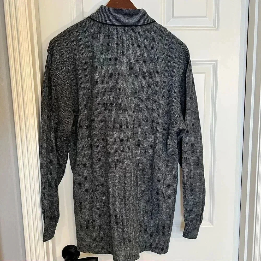 𝅺Chereskin gray long‎ sleeve collared pullover sweater size Small NWT